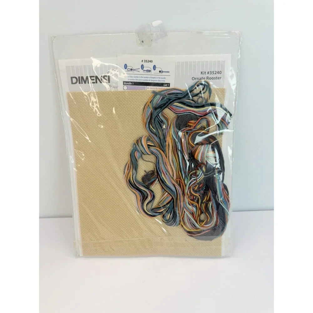 Dimensions Ornate Rooster Cross Stitch Kit #35240 New Sealed Farm Barn